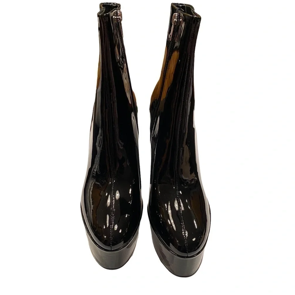 Marc Fisher Patent Leather Caled 2 Platform Bootie NIB 10